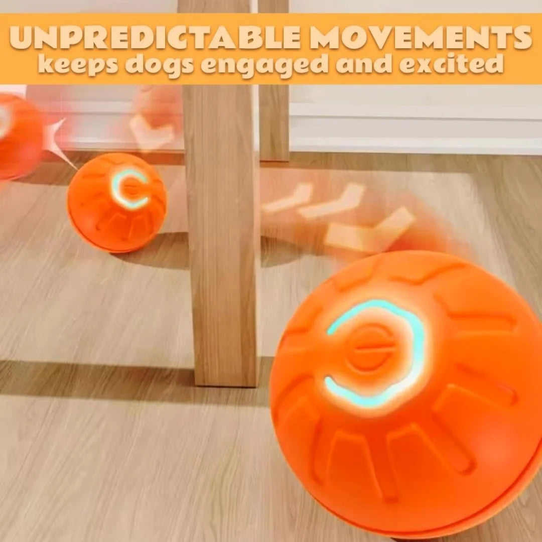 Smart Bouncing Electric Pet Ball, Automatic Random Motion Toy, Durable Chew-Resistant for Cats and Dogs