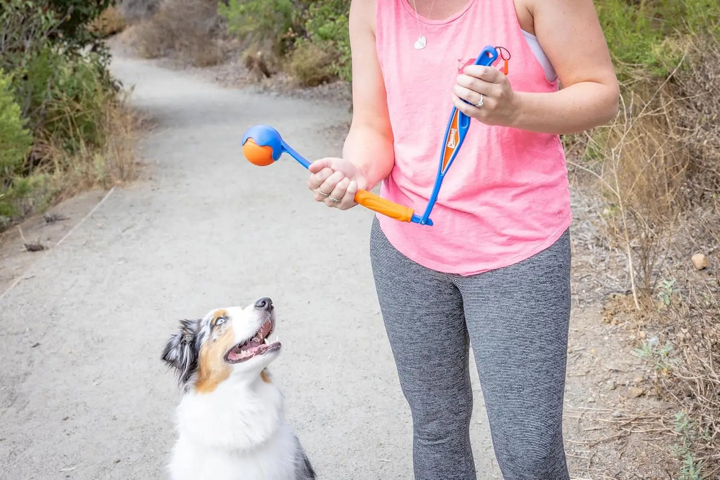 Portable Dog Ball Launcher for Medium Dogs, Foldable Design, Easy Fetch Toy