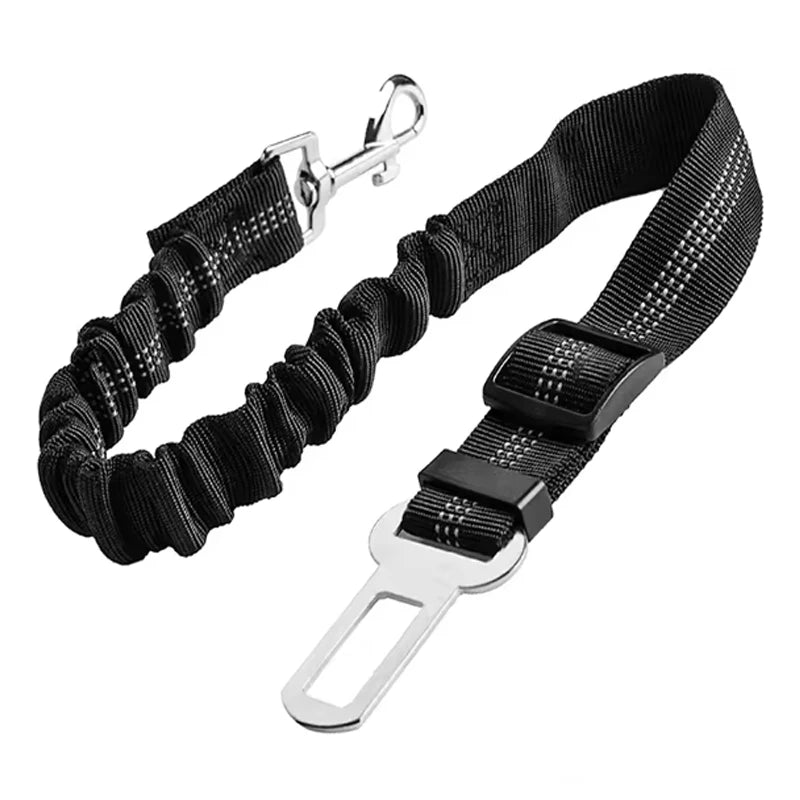 Dog safety leash pet car seat belt dog traction seat belt buffer elastic safety rope traction leash