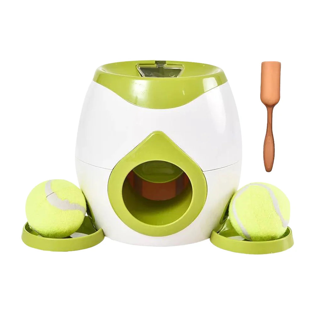 Automatic Dog Ball Launcher Dogs Tennis Food Reward Machine Interactive Dog Balls Thrower Slow Feeder for Small and Medium Dogs