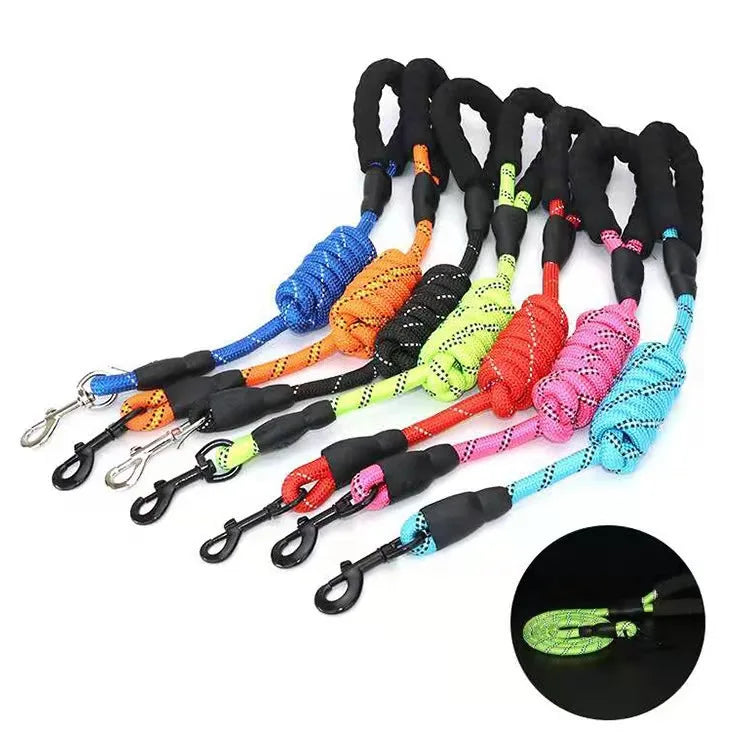Strong Dog Leash, Reflective Leash For Big Small Medium Dog, Leash Drag Pull Tow