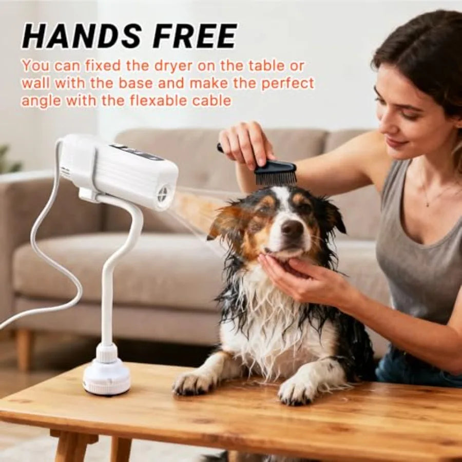 Dog Dryer Pet Hair Dryer 110 000 RPM Brushless High-Speed Blower for Dogs and Cats Quiet 1000W Portable Grooming Pet Dryer