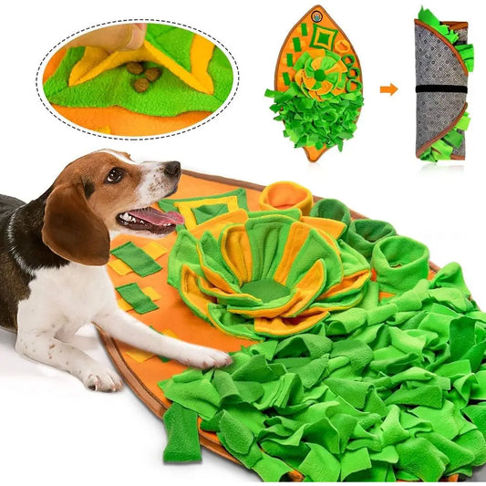 Snuffle Mat for Dogs, Dog Cats Nosework Feeding Mat, Pet Interactive Dog Puzzle Toys Encourages Natural Foraging Skills or Training