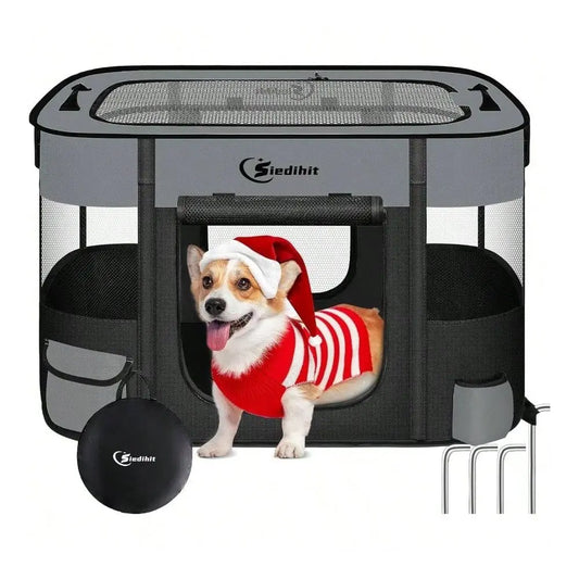 Dog Supplie Dog Pen Dog Playpen Playpen, Pet Puppy Portable Playpens Outdoor Travel Crate, Indoor After Surgery Use, Foldable Do