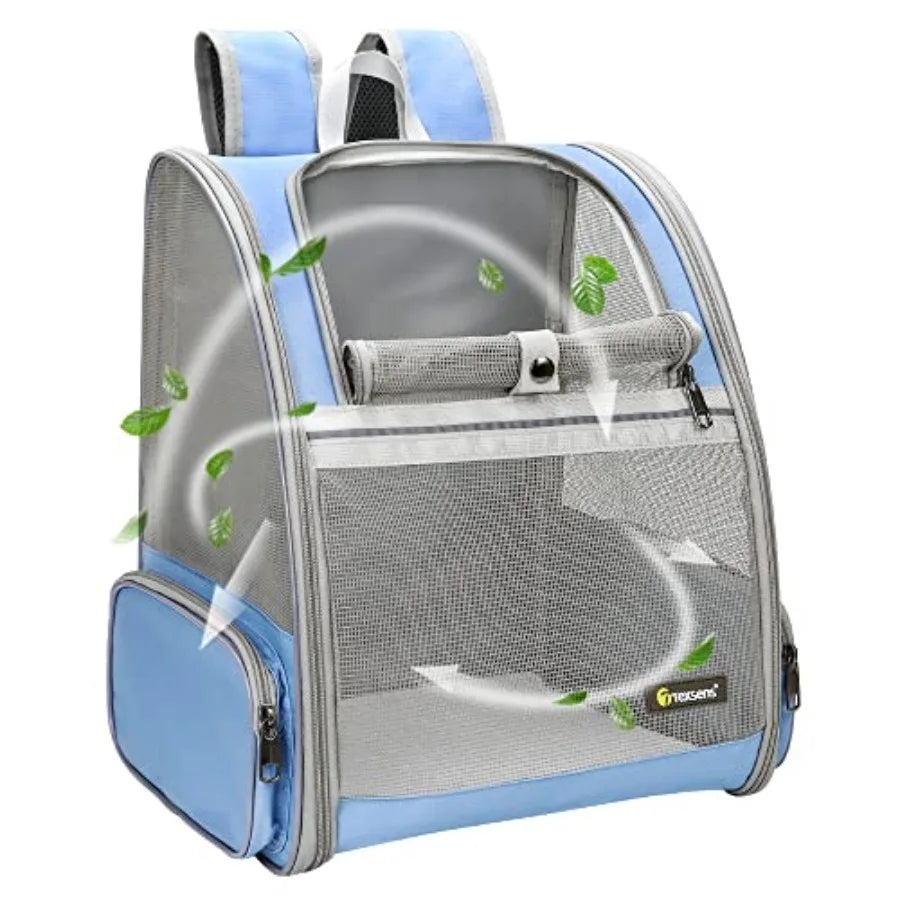 Invative Traveler Bubble Backpack Pet Carriers for Cats and Dogs Black