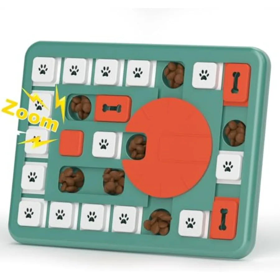 Dog Puzzle Toys, Treat Dispensing Dog Enrichment Toys for IQ Training and Brain Stimulation, Interactive Mentally Stimulating
