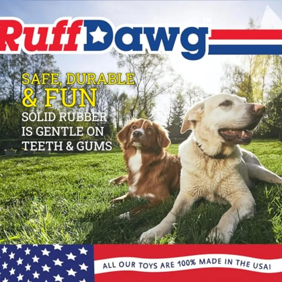 Dawg-Ring XL Tough Rubber Fetch and Tug Toy for Dogs Floating and Weatherproof Perfect for Active Pets Who Love Outdoor Play