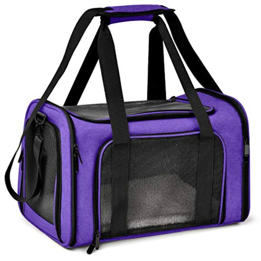 Cat Carriers Dog Carrier Pet Carrier For Small/ Medium Cats Dogs Puppies Up To 15lbs TSA Airline Approved Small Dog