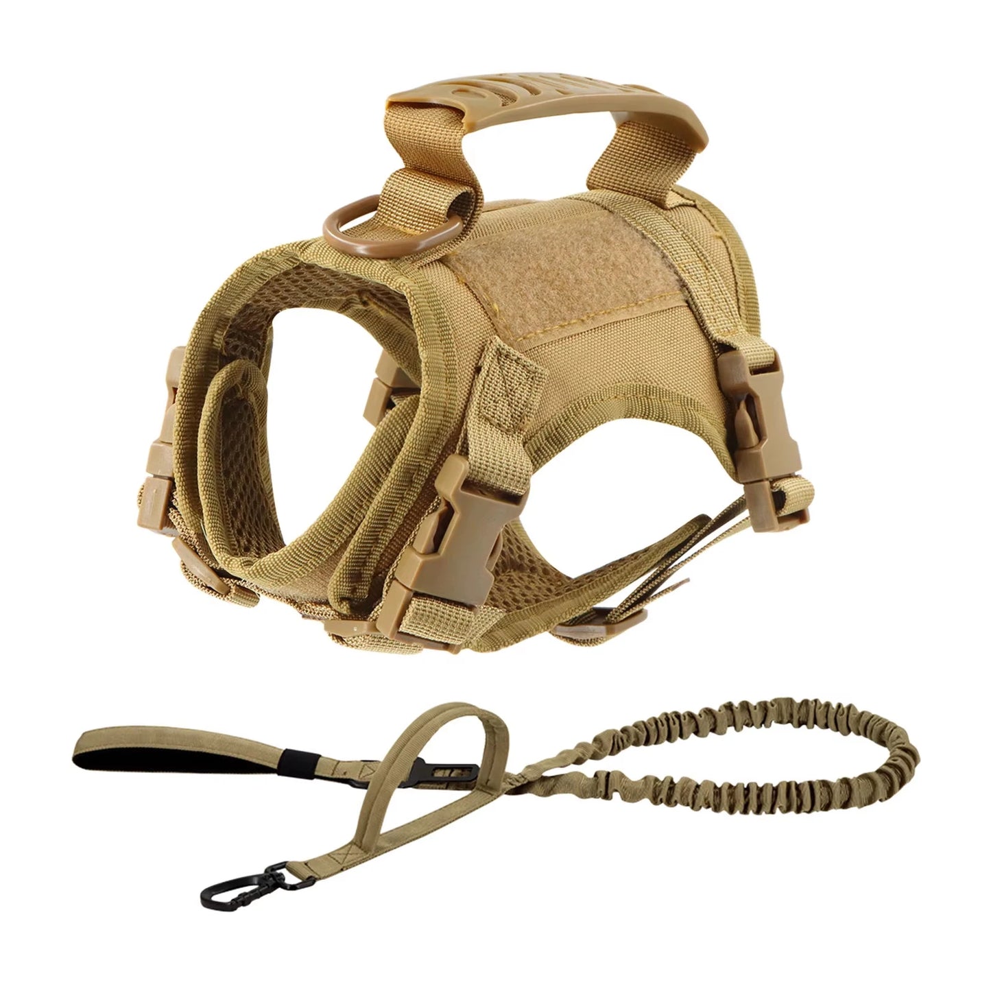 Tactical Puppy Harness Leash Set For Small Dogs Adjustable Cat Harnesses Vest For Training Walking Military Cats Dog