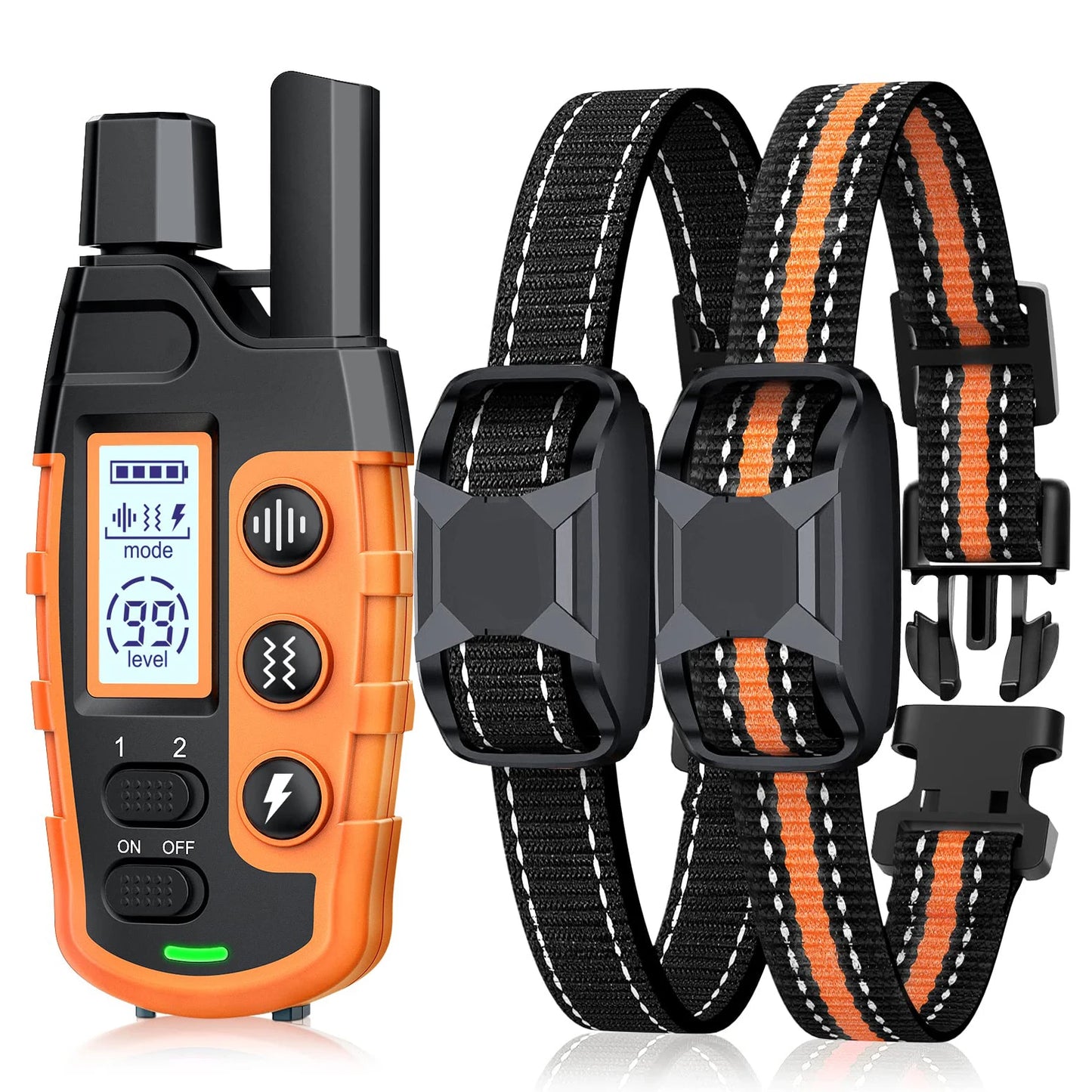 3300Ft Electric Dog Training Collar Remote Control Waterproof Pet Behavior For 5-120lbs Puppy With Vibration Shock Beep