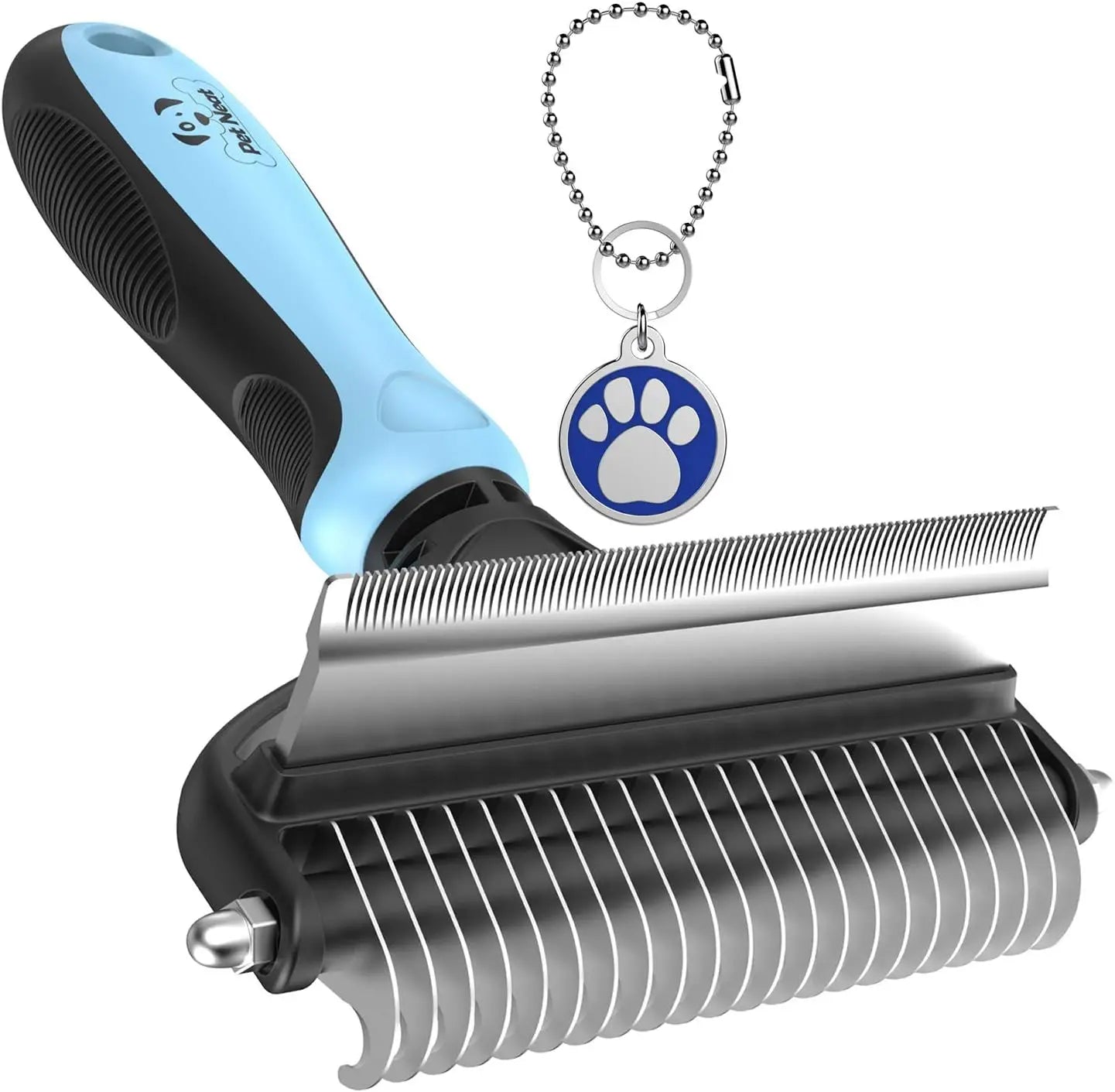 2-Sided Pet Grooming Brush for Dogs & Cats – Removes Mats, Tangles & Loose Fur