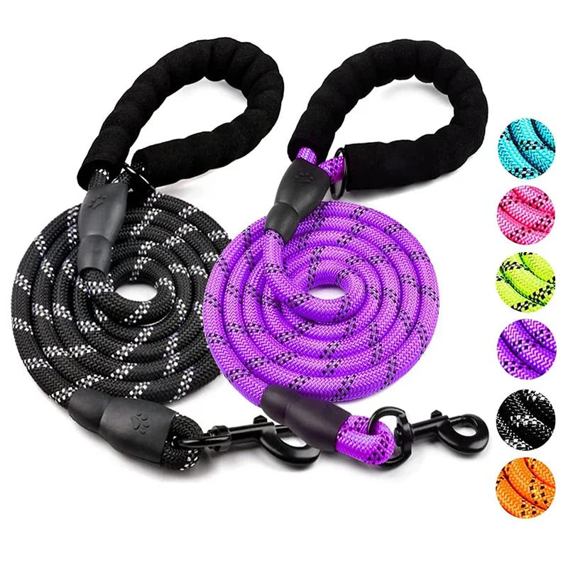 Strong Dog Leash, Reflective Leash For Big Small Medium Dog, Leash Drag Pull Tow