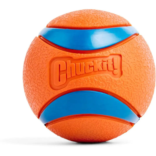 Ultra Ball Dog Toy - Size Large - for Dogs 60-100 lbs - Made of Durable Rubber - Super Bouncy - Floats in Water - 3-inch Diamete