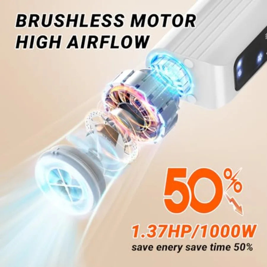 Dog Dryer Pet Hair Dryer 110 000 RPM Brushless High-Speed Blower for Dogs and Cats Quiet 1000W Portable Grooming Pet Dryer