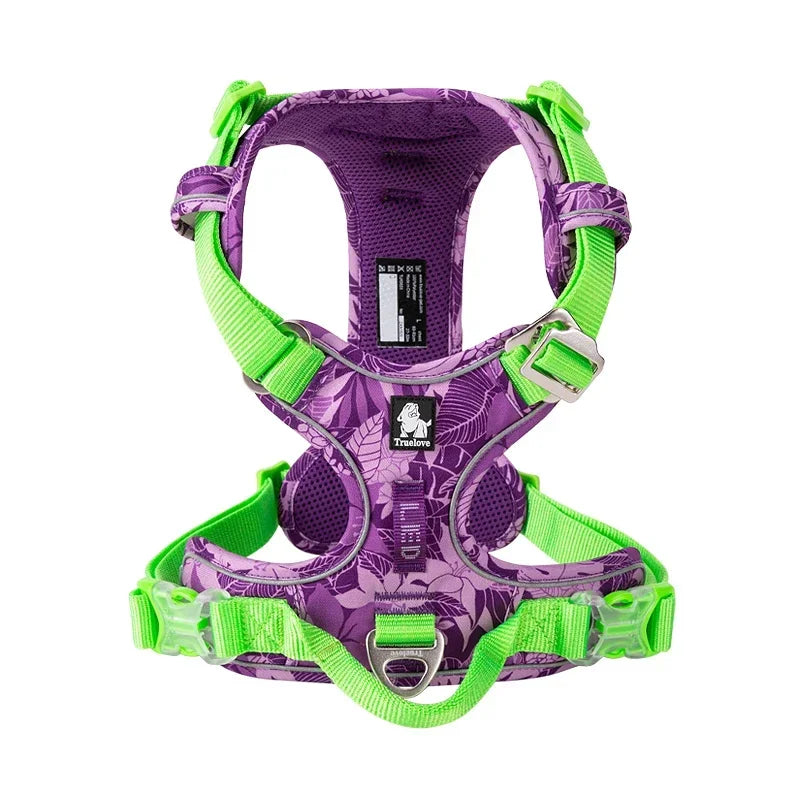 Truelove Pet Explosion-proof Dog Harness Camouflage Reflective Nylon Special Edition and Upgrade Version Easy to Adjust
