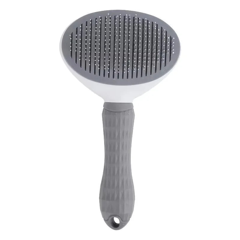 Pet One Button Self Cleaning Slicker Brush Automatic Hair Remover Comb Dog Cat Massage Needle Comb For Pet