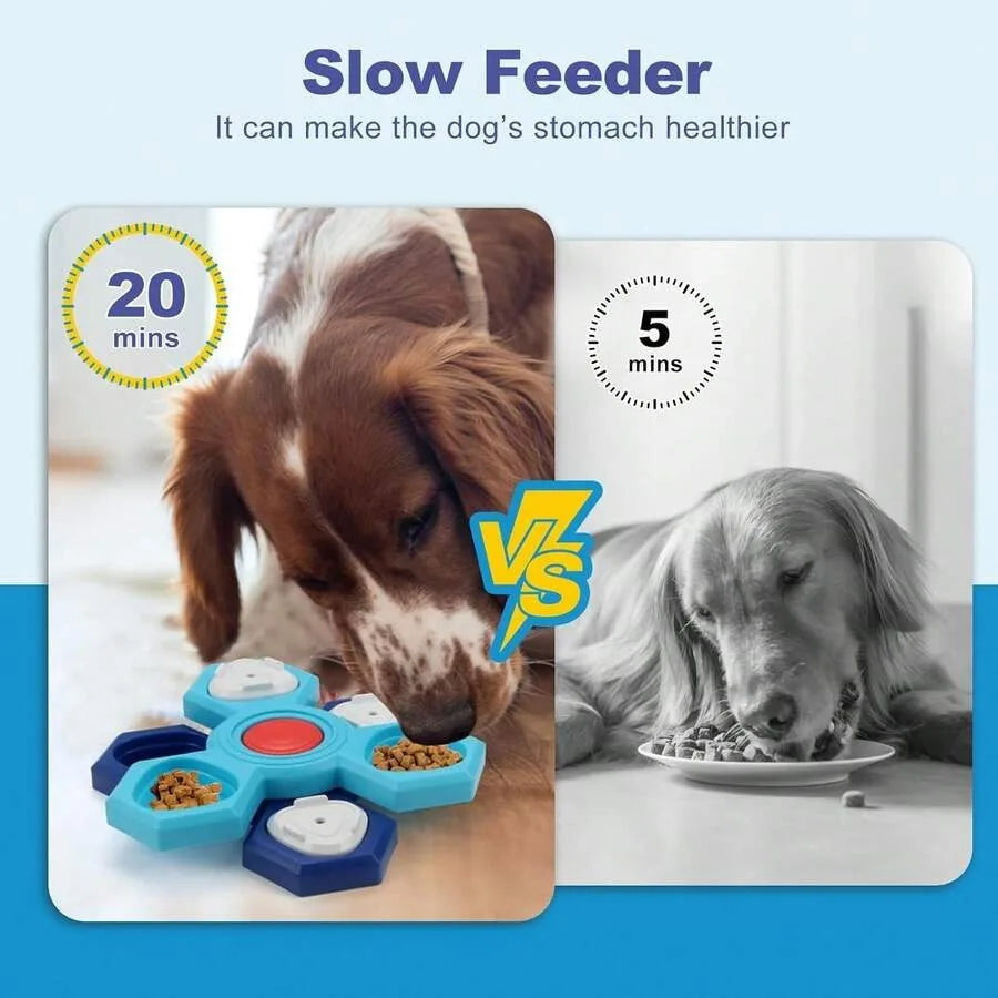 Interactive Dog Puzzle Toys For Mentally Stimulating Enrichment, Pet Slow Feeder IQ Training Toy For Boredom Relief,