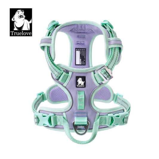 Truelove No Pull Dog Harness Reflective Breathable Adjustable Training Vest for Small Medium Large Dogs Night Walking
