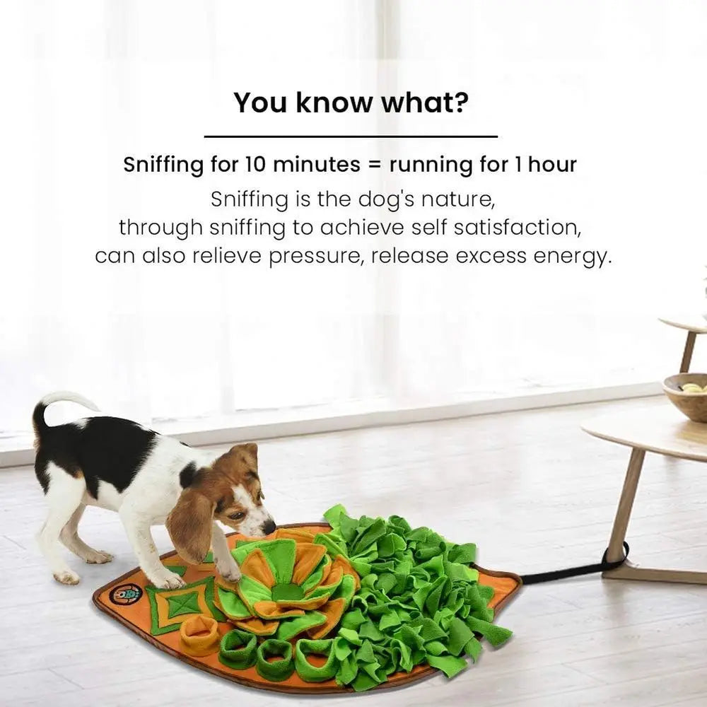 Snuffle Mat for Dogs, Dog Cats Nosework Feeding Mat, Pet Interactive Dog Puzzle Toys Encourages Natural Foraging Skills or Training