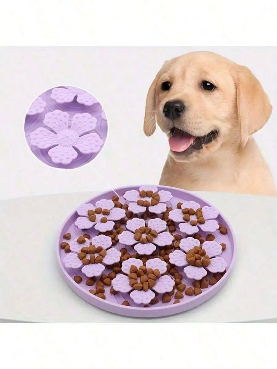 Macaron Color Pet Slow Feeder Mat, Prevents Choking And Vomiting, Dog Cat Feeding Puzzle Toy, Interesting Interactive Feeding Toy