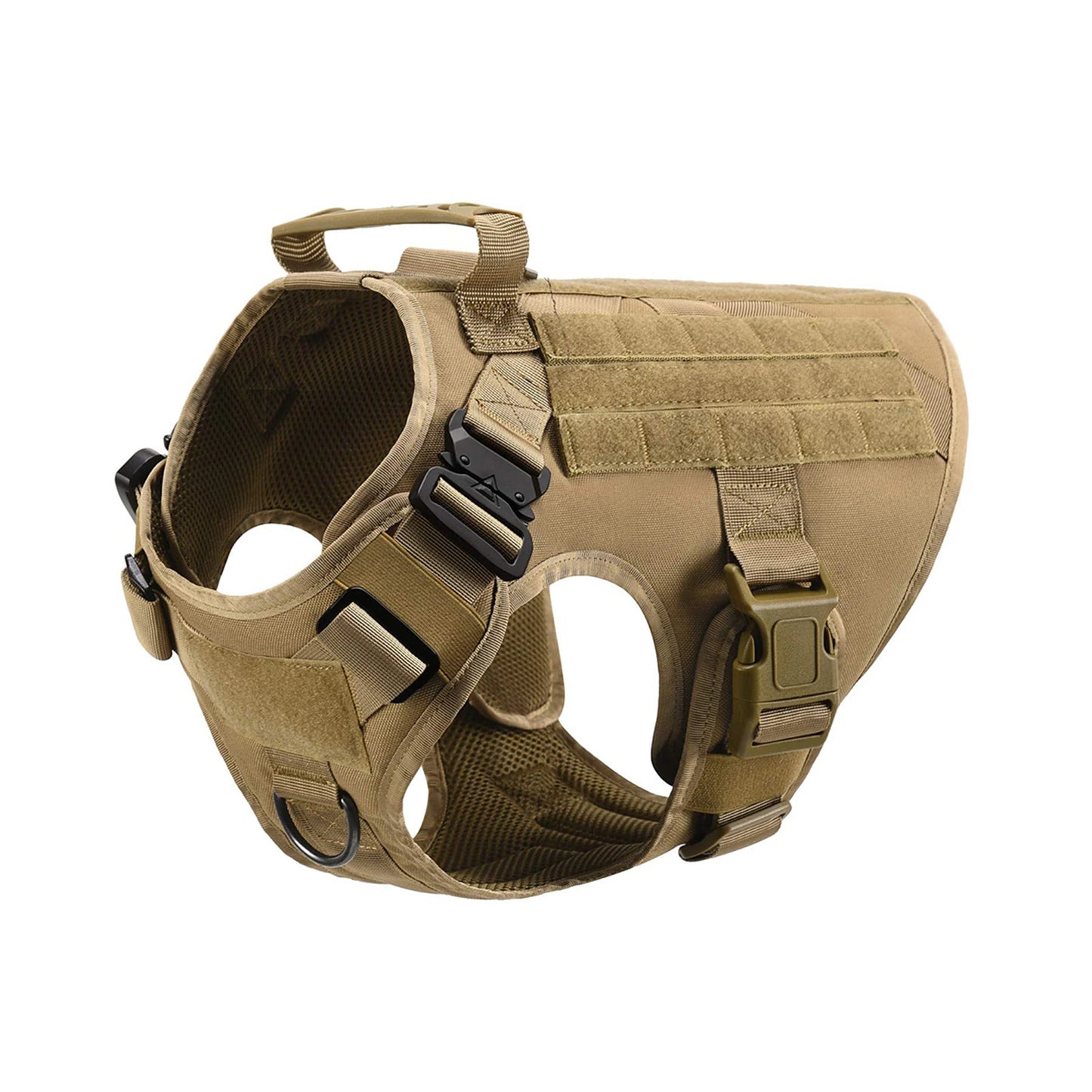 Tactical Dog Harness  Leash Molle Pouches For Medium Large Dogs, German Shepherd Training Walking Vest, Dog Harnesses