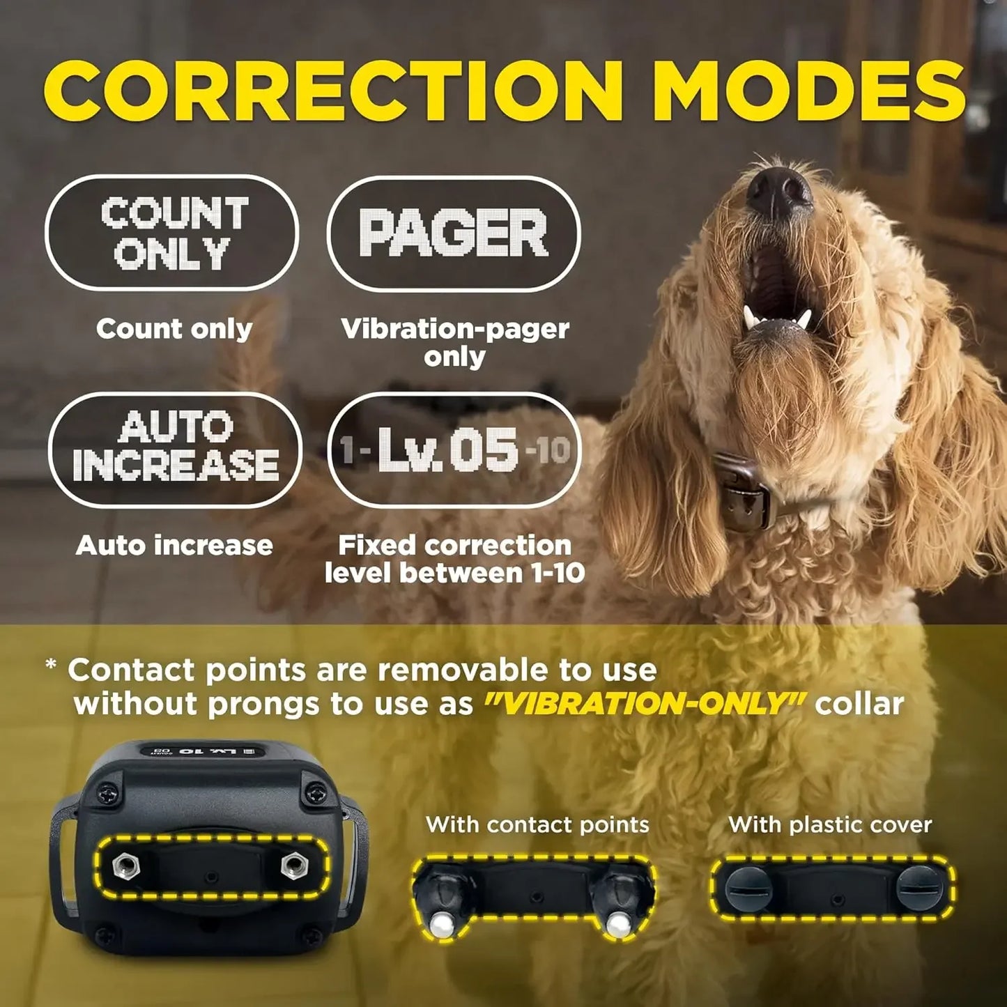 hot-sellingSmart NOBARK Detects Whining and Barking, 33 ft Range App for Notifications, E-Collar, Behavior Report, Waterproof IP