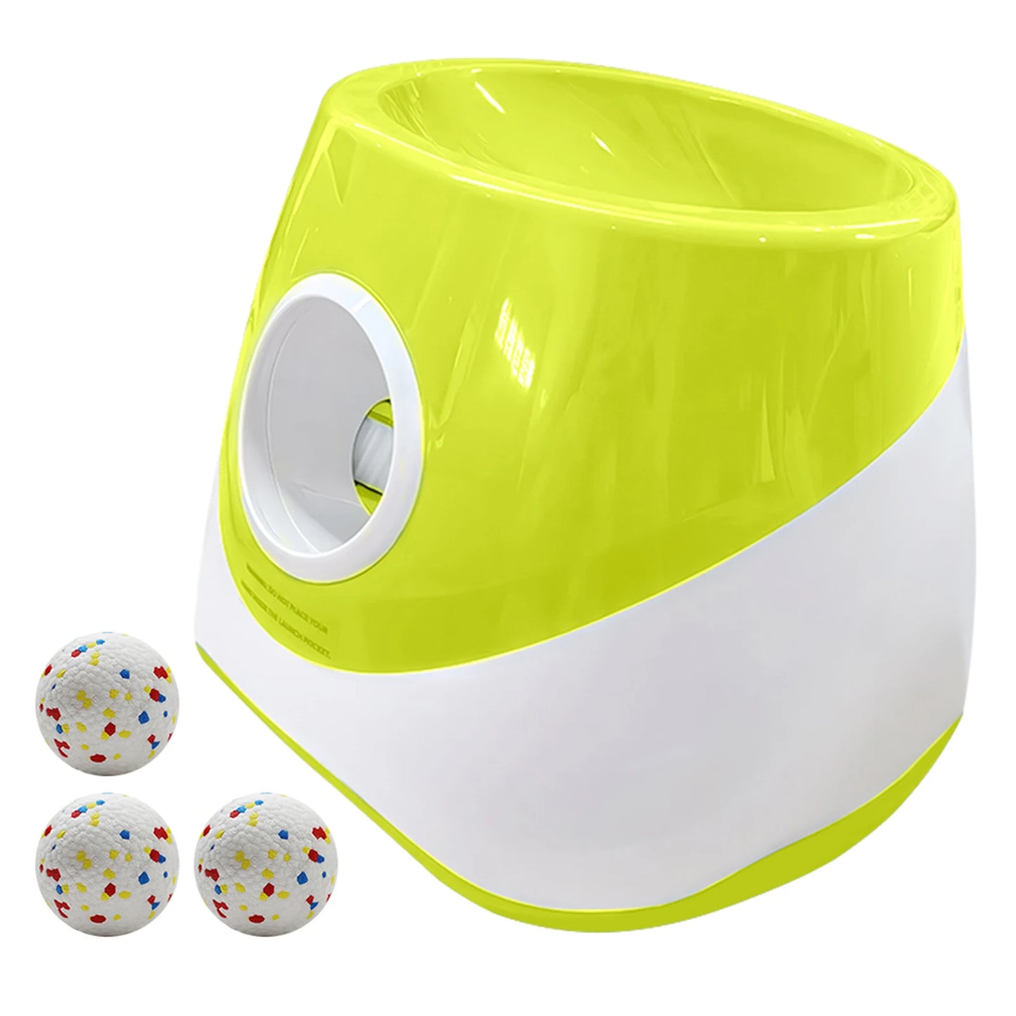 Interactive Automatic Ball Launcher with 3 Tennis Balls Automatic Dog Ball Launcher Ball Thrower Machine for Medium & Small Dogs