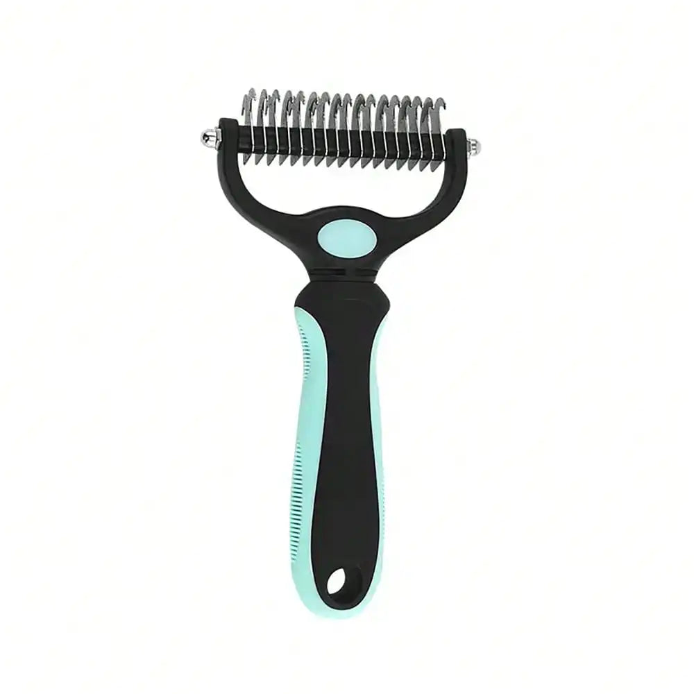 Pet Detangling Comb Thinning Brush Double-Sided Detangling Comb Cleaning Grooming Cat Comb Dog Detangling Comb Stainless Steel