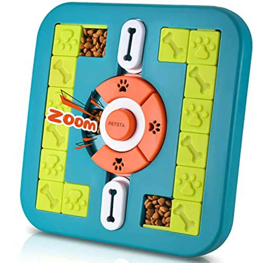 Dog Puzzle Toys, Treat Dispensing Dog Enrichment Toys for IQ Training and Brain Stimulation, Interactive Mentally Stimulating