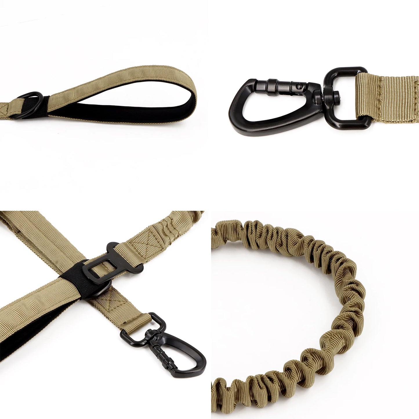Tactical Dog Harness  Leash Molle Pouches For Medium Large Dogs, German Shepherd Training Walking Vest, Dog Harnesses