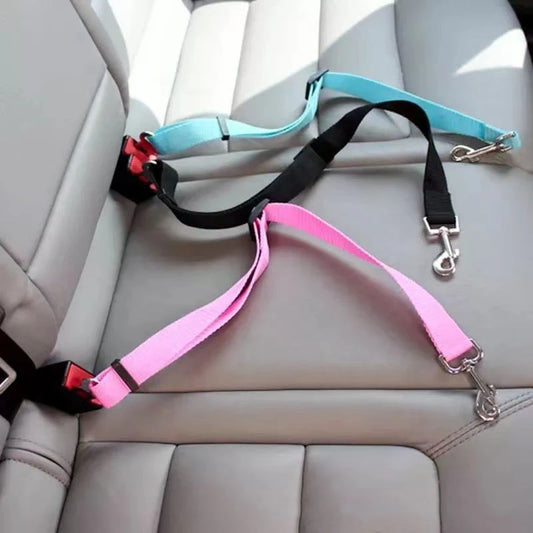New Dog Car Belt Cat Car Seat Belt Pet Seat Vehicle Dog Harness Lead Clip Safety Lever Traction Dog Collars