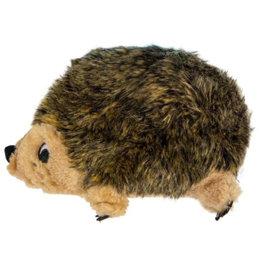 Hedgehogz Stuffed Dog Toy Soft Plush Hedgehog, Grunts and Squeaks, Medium, 9" x 5" x 6.5