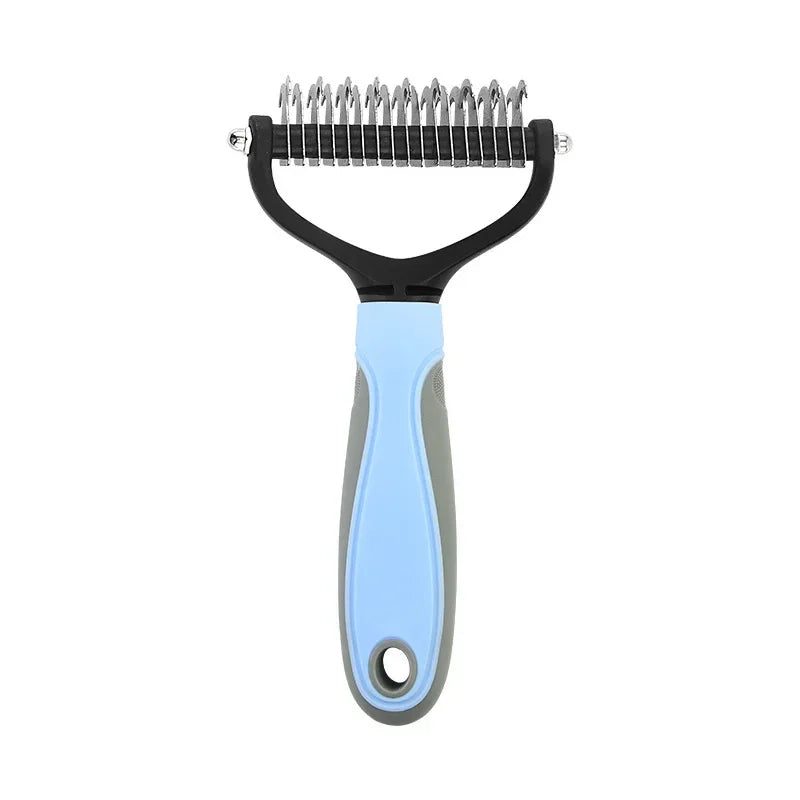 Double Sided Stainless Steel Pet Grooming Brush Dog Cat Hair Remover Comb Tangle Removal