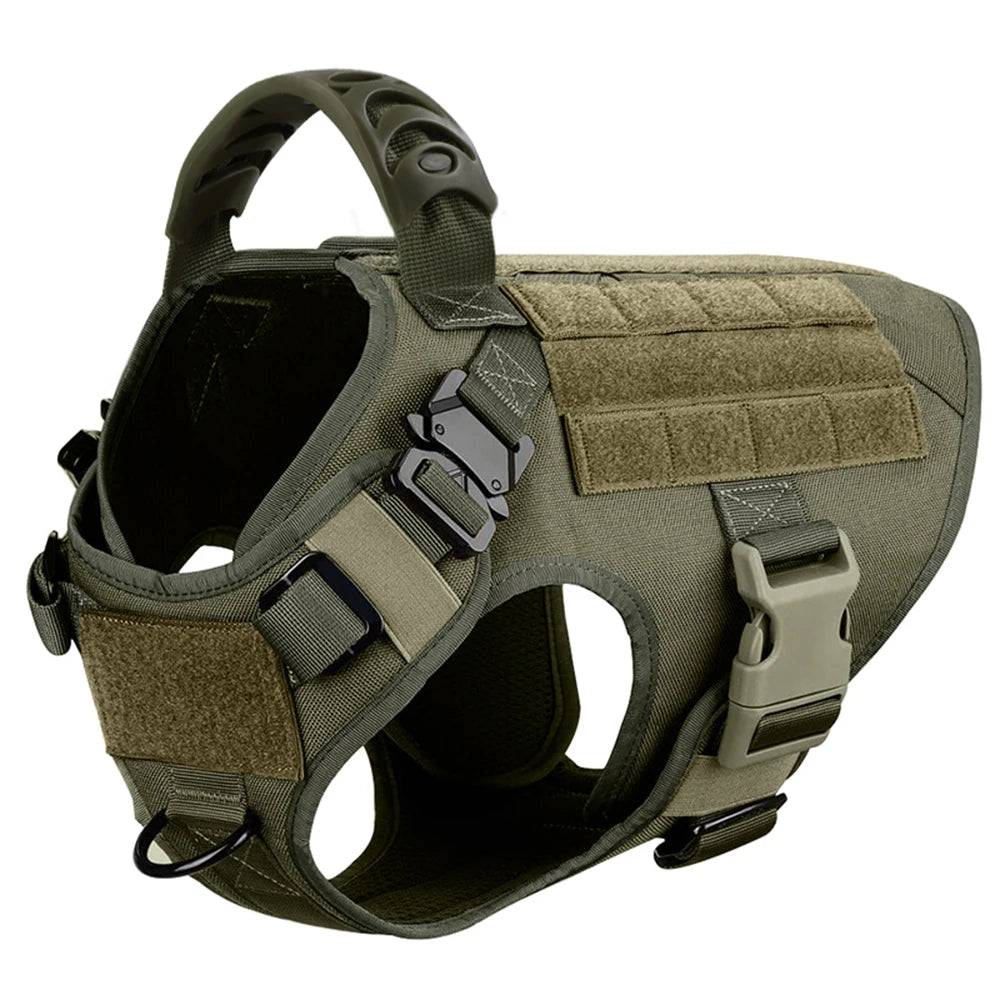 Large Dog Harness, Collar And Leash Set, German Shepherd, Malinois Training, Walking Vest For Medium Large Dogs