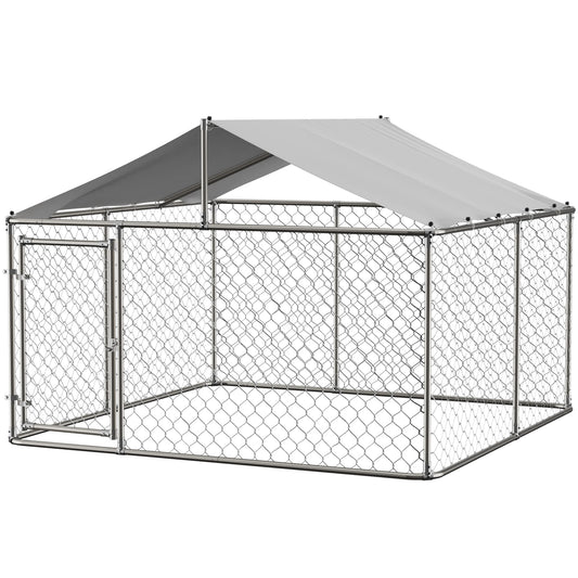 7.5x7.5 ft Heavy Duty Outdoor Dog Kennel Shade Playpen Pet Dog Run Enclosure for Home & Garden