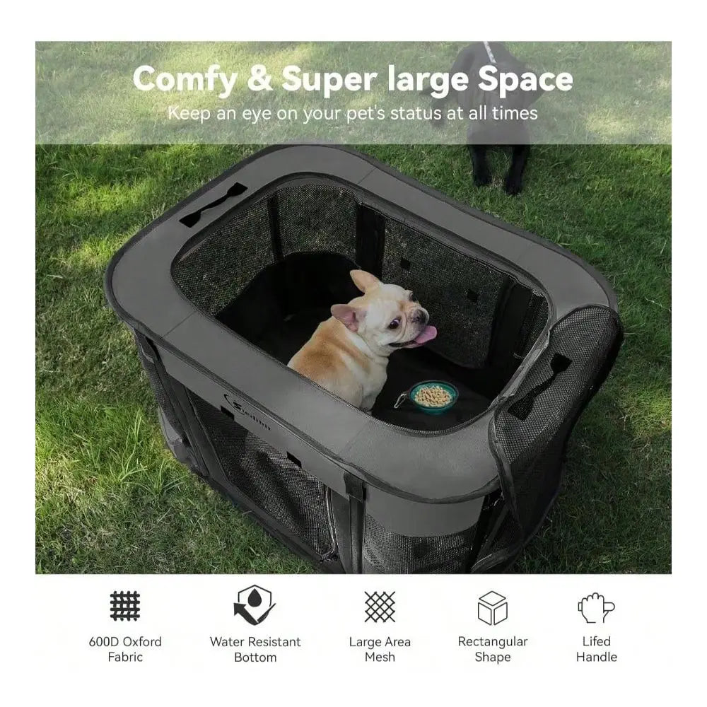 Dog Supplie Dog Pen Dog Playpen Playpen, Pet Puppy Portable Playpens Outdoor Travel Crate, Indoor After Surgery Use, Foldable Do